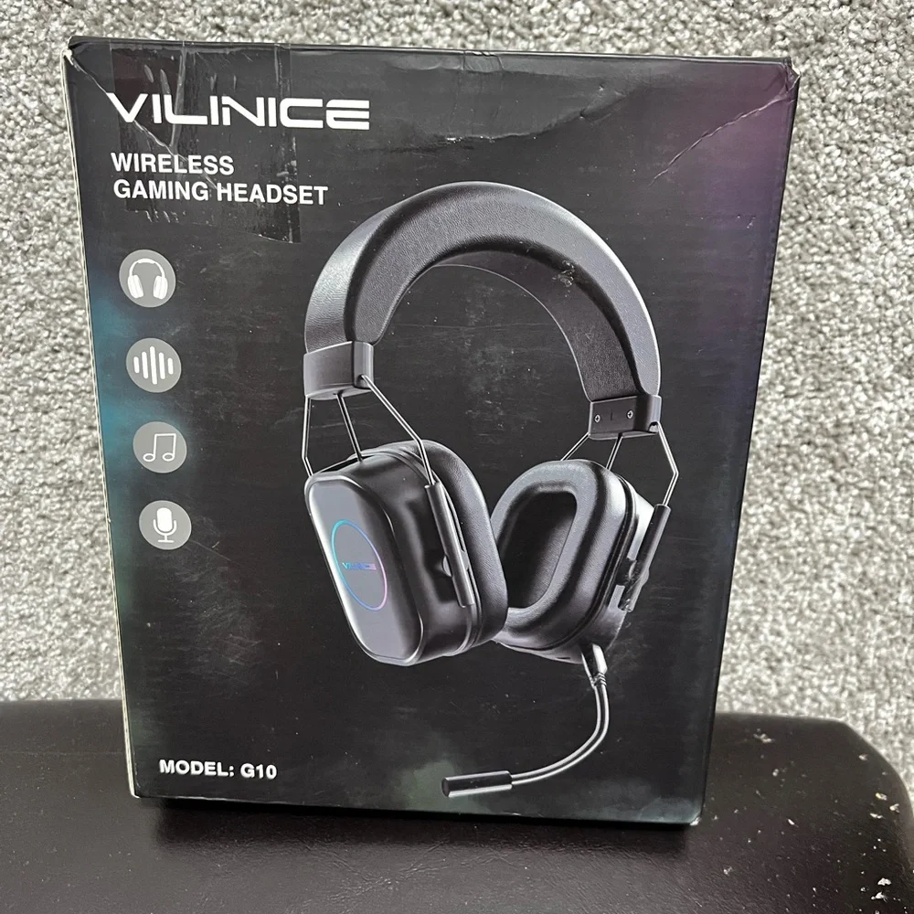 VILINICE Wireless Gaming Headset for PS4 PS5 Xbox PC Nintendo Switch Headphones